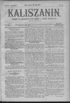 Kaliszanin : gazeta miasta Kalisza i jego okolic