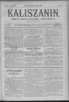 Kaliszanin : gazeta miasta Kalisza i jego okolic