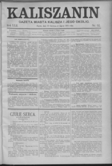 Kaliszanin : gazeta miasta Kalisza i jego okolic