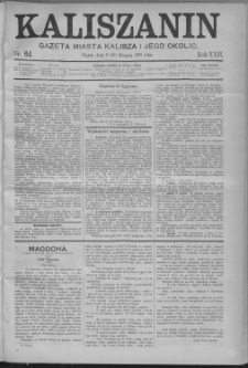 Kaliszanin : gazeta miasta Kalisza i jego okolic