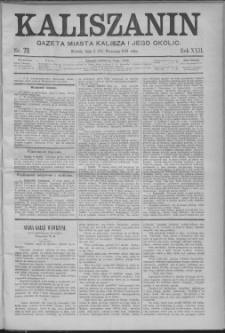 Kaliszanin : gazeta miasta Kalisza i jego okolic