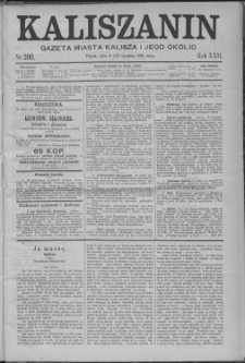 Kaliszanin : gazeta miasta Kalisza i jego okolic