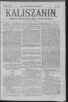Kaliszanin : gazeta miasta Kalisza i jego okolic
