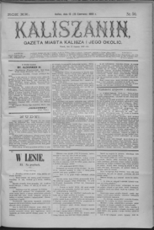 Kaliszanin : gazeta miasta Kalisza i jego okolic