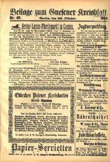 Beilage zum Gnesener Kreisblatt 1904.10.30 Nr87