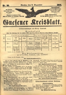 Gnesener Kreisblatt 1904.12.08 Nr98