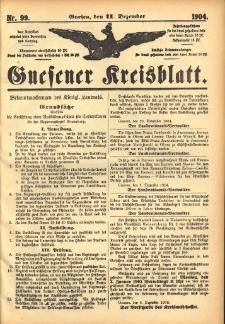 Gnesener Kreisblatt 1904.12.11 Nr99