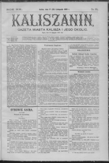 Kaliszanin : gazeta miasta Kalisza i jego okolic