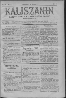 Kaliszanin : gazeta miasta Kalisza i jego okolic