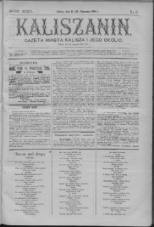 Kaliszanin : gazeta miasta Kalisza i jego okolic