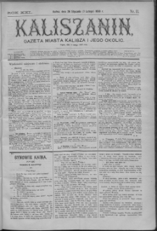 Kaliszanin : gazeta miasta Kalisza i jego okolic