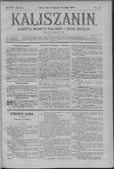 Kaliszanin : gazeta miasta Kalisza i jego okolic