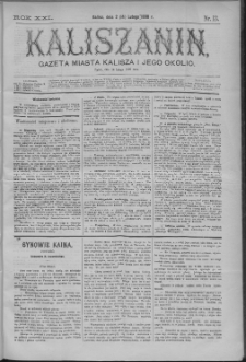 Kaliszanin : gazeta miasta Kalisza i jego okolic