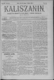 Kaliszanin : gazeta miasta Kalisza i jego okolic