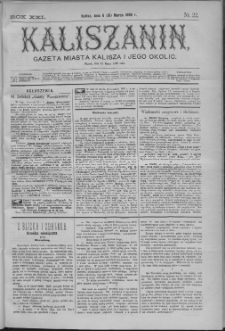 Kaliszanin : gazeta miasta Kalisza i jego okolic