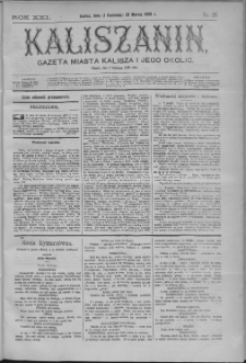 Kaliszanin : gazeta miasta Kalisza i jego okolic