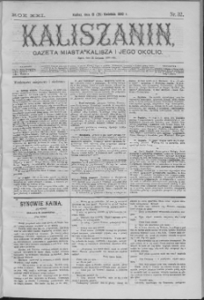 Kaliszanin : gazeta miasta Kalisza i jego okolic