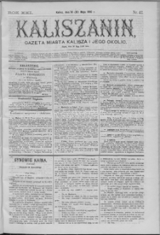 Kaliszanin : gazeta miasta Kalisza i jego okolic