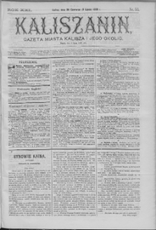 Kaliszanin : gazeta miasta Kalisza i jego okolic