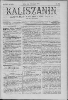 Kaliszanin : gazeta miasta Kalisza i jego okolic