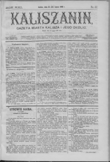 Kaliszanin : gazeta miasta Kalisza i jego okolic