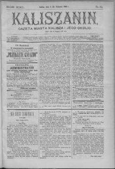 Kaliszanin : gazeta miasta Kalisza i jego okolic