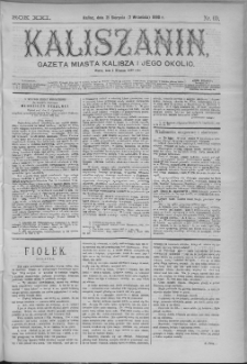 Kaliszanin : gazeta miasta Kalisza i jego okolic