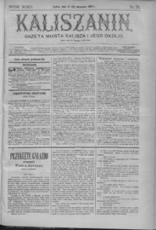 Kaliszanin : gazeta miasta Kalisza i jego okolic