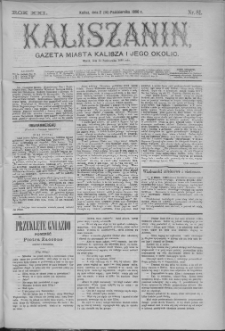 Kaliszanin : gazeta miasta Kalisza i jego okolic