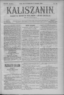 Kaliszanin : gazeta miasta Kalisza i jego okolic