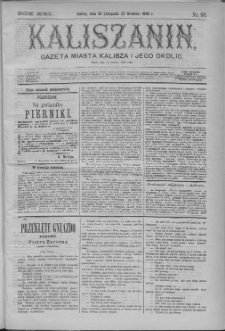 Kaliszanin : gazeta miasta Kalisza i jego okolic