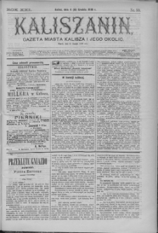 Kaliszanin : gazeta miasta Kalisza i jego okolic