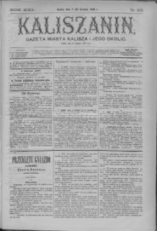 Kaliszanin : gazeta miasta Kalisza i jego okolic