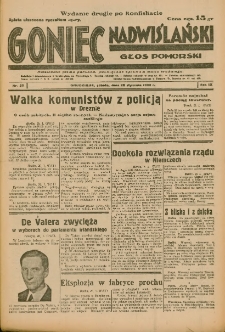 Goniec Nadwiślański: Głos Pomorski: Niezależne pismo poranne, poświęcone sprawom stanu średniego 1933.01.28 R.9 Nr23