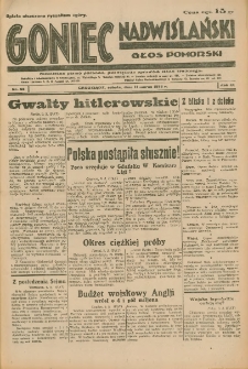 Goniec Nadwiślański: Głos Pomorski: Niezależne pismo poranne, poświęcone sprawom stanu średniego 1933.03.11 R.9 Nr58