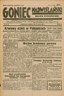 Goniec Nadwiślański: Głos Pomorski: Niezależne pismo poranne, poświęcone sprawom stanu średniego 1933.03.19 R.9 Nr65