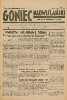Goniec Nadwiślański: Głos Pomorski: Niezależne pismo poranne, poświęcone sprawom stanu średniego 1933.03.23 R.9 Nr68