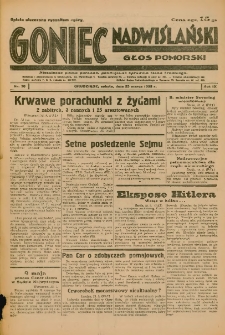 Goniec Nadwiślański: Głos Pomorski: Niezależne pismo poranne, poświęcone sprawom stanu średniego 1933.03.25 R.9 Nr70