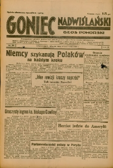 Goniec Nadwiślański: Głos Pomorski: Niezależne pismo poranne, poświęcone sprawom stanu średniego 1933.04.11 R.9 Nr84