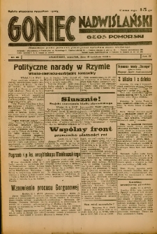 Goniec Nadwiślański: Głos Pomorski: Niezależne pismo poranne, poświęcone sprawom stanu średniego 1933.04.13 R.9 Nr86