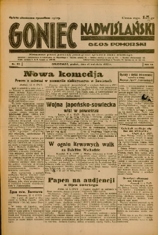 Goniec Nadwiślański: Głos Pomorski: Niezależne pismo poranne, poświęcone sprawom stanu średniego 1933.04.14 R.9 Nr87