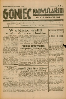 Goniec Nadwiślański: Głos Pomorski: Niezależne pismo poranne, poświęcone sprawom stanu średniego 1933.04.26 R.9 Nr96