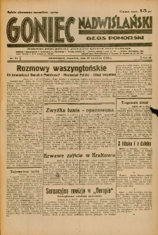 Goniec Nadwiślański: Głos Pomorski: Niezależne pismo poranne, poświęcone sprawom stanu średniego 1933.04.27 R.9 Nr97