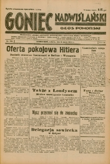 Goniec Nadwiślański: Głos Pomorski: Niezależne pismo poranne, poświęcone sprawom stanu średniego 1933.05.06 R.9 Nr104