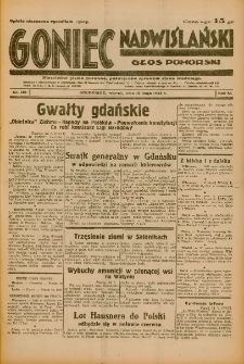 Goniec Nadwiślański: Głos Pomorski: Niezależne pismo poranne, poświęcone sprawom stanu średniego 1933.05.16 R.9 Nr112