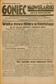 Goniec Nadwiślański: Głos Pomorski: Niezależne pismo poranne, poświęcone sprawom stanu średniego 1933.05.19 R.9 Nr115