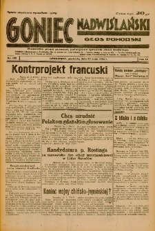 Goniec Nadwiślański: Głos Pomorski: Niezależne pismo poranne, poświęcone sprawom stanu średniego 1933. R.9 Nr122