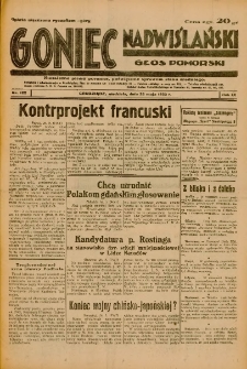 Goniec Nadwiślański: Głos Pomorski: Niezależne pismo poranne, poświęcone sprawom stanu średniego 1933. R.9 Nr122