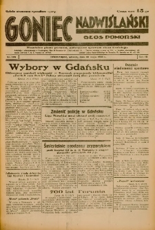 Goniec Nadwiślański: Głos Pomorski: Niezależne pismo poranne, poświęcone sprawom stanu średniego 1933.05.30 R.9 Nr123