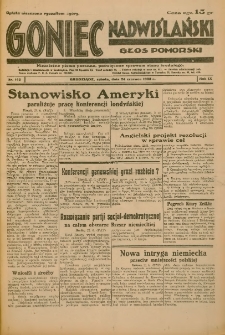 Goniec Nadwiślański: Głos Pomorski: Niezależne pismo poranne, poświęcone sprawom stanu średniego 1933.06.24 R.9 Nr143